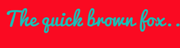 Image with Font Color 19BFB7 and Background Color FA0A22